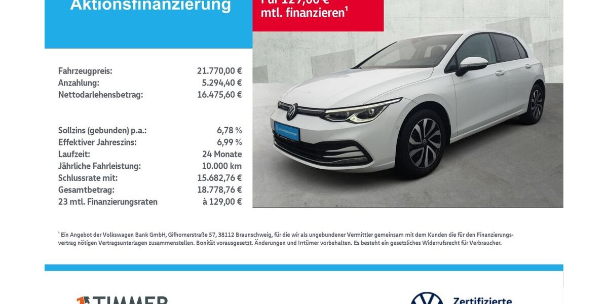 VW Golf 51.220 km 21.220 &euro; Borken 46325