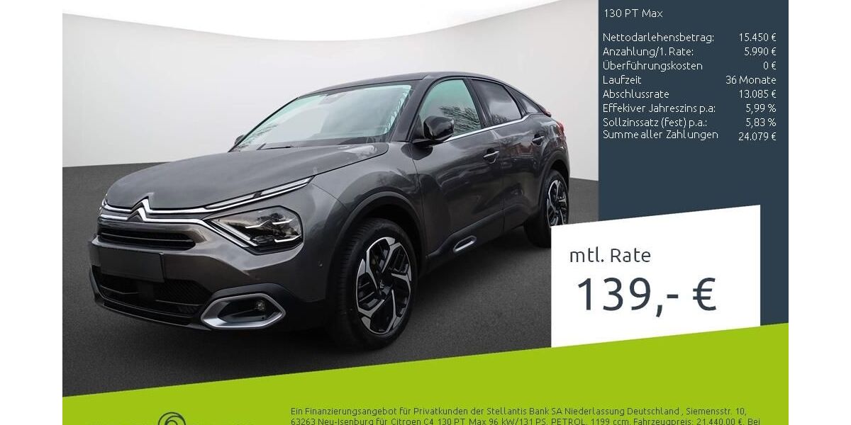 Citroen C4 25.576 km 20.972 &euro; Borken 46325