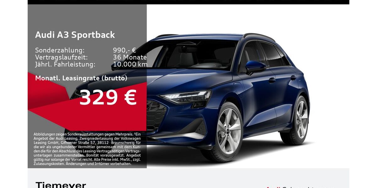 Audi A3 4.995 km 38.220 &euro; Bochum 44809