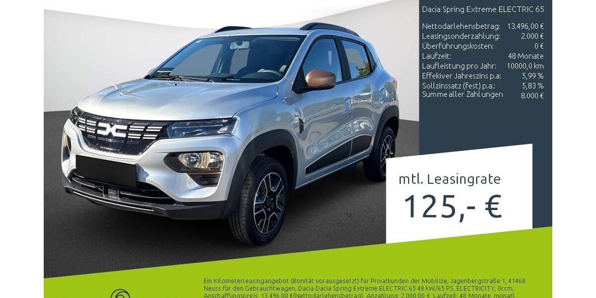 Dacia Spring 16.870 km 13.489 &euro; Borken 46325