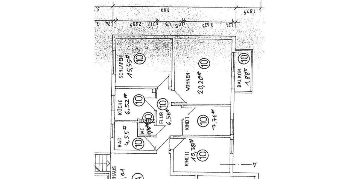 Etagenwohnung Dinslaken Hiesfeld - 4 Zimmer, 72 m&sup2;, 199.000&euro; | Angebot:26779103