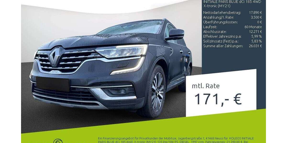 Renault Koleos 90.700 km 20.940 &euro; Borken 46325
