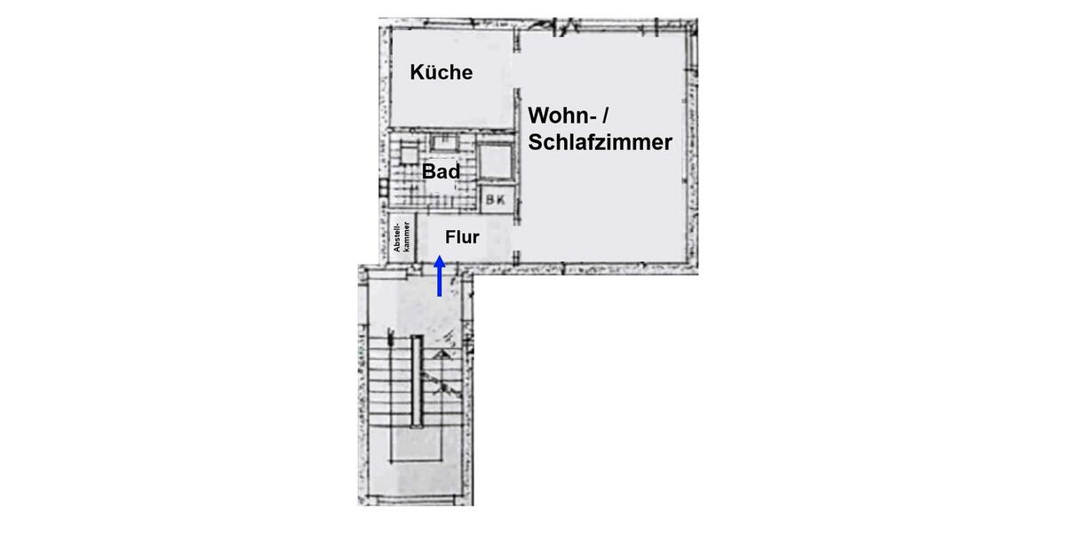 Etagenwohnung Essen Stadtbezirk IV - 1 Zimmer, 36 m&sup2;, 380&euro; | Angebot:26129546
