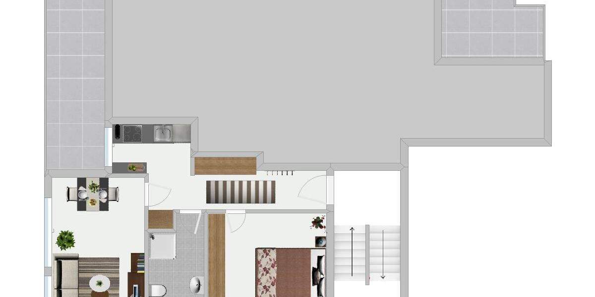 Etagenwohnung Essen Bredeney - 2 Zimmer, 52 m&sup2;, 240.000&euro; | Angebot:25777584