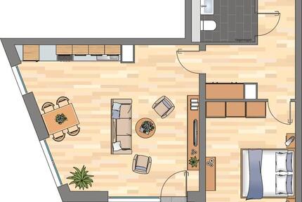 Wohnung Essen Südviertel - 2 Zimmer, 74 m&sup2;, 929&euro; | Angebot:26302219