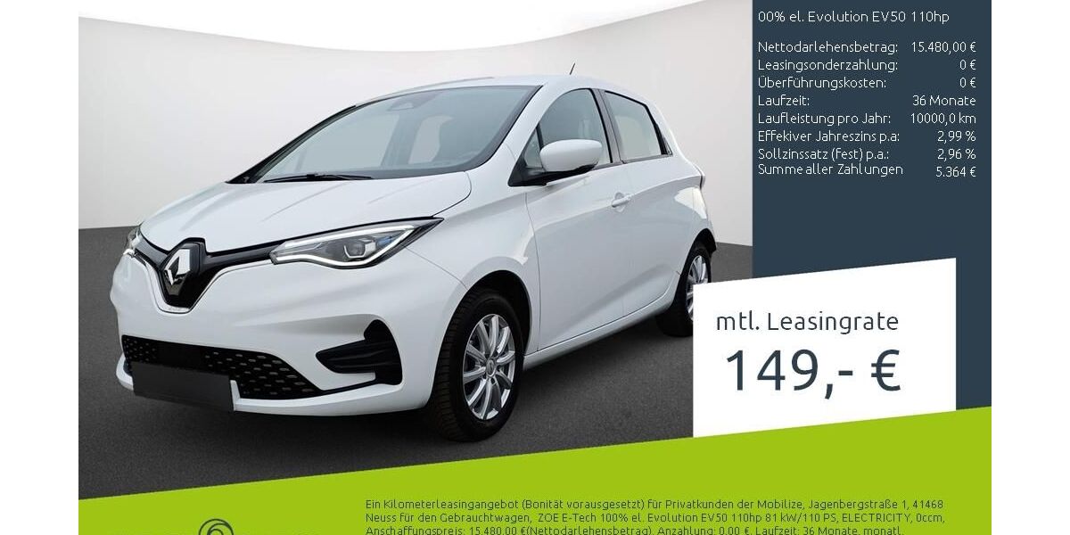 Renault ZOE 29.160 km 14.770 &euro; Borken 46325