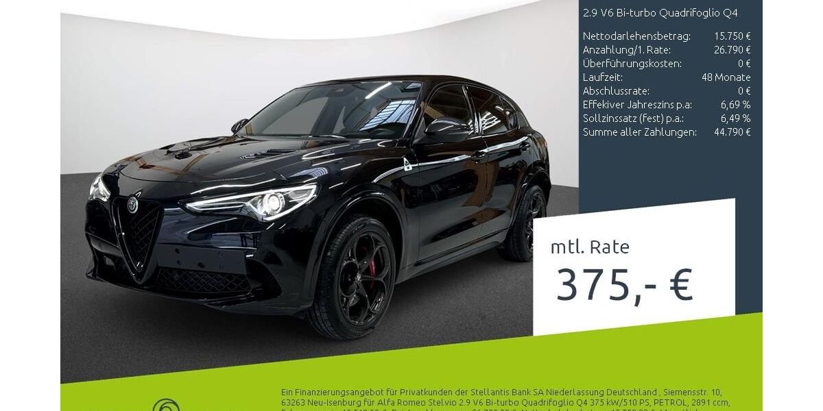 Alfa Romeo Stelvio 77.815 km 42.540 &euro; Borken 46325