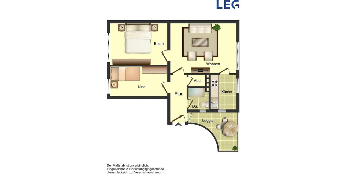 Etagenwohnung Duisburg Duisburg-Mitte - 3 Zimmer, 60 m&sup2;, 609&euro; | Angebot:24441551