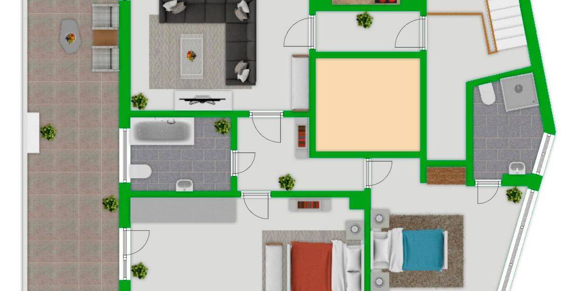 Etagenwohnung Essen Steele - 3 Zimmer, 120 m&sup2;, 1.000&euro; | Angebot:26107110