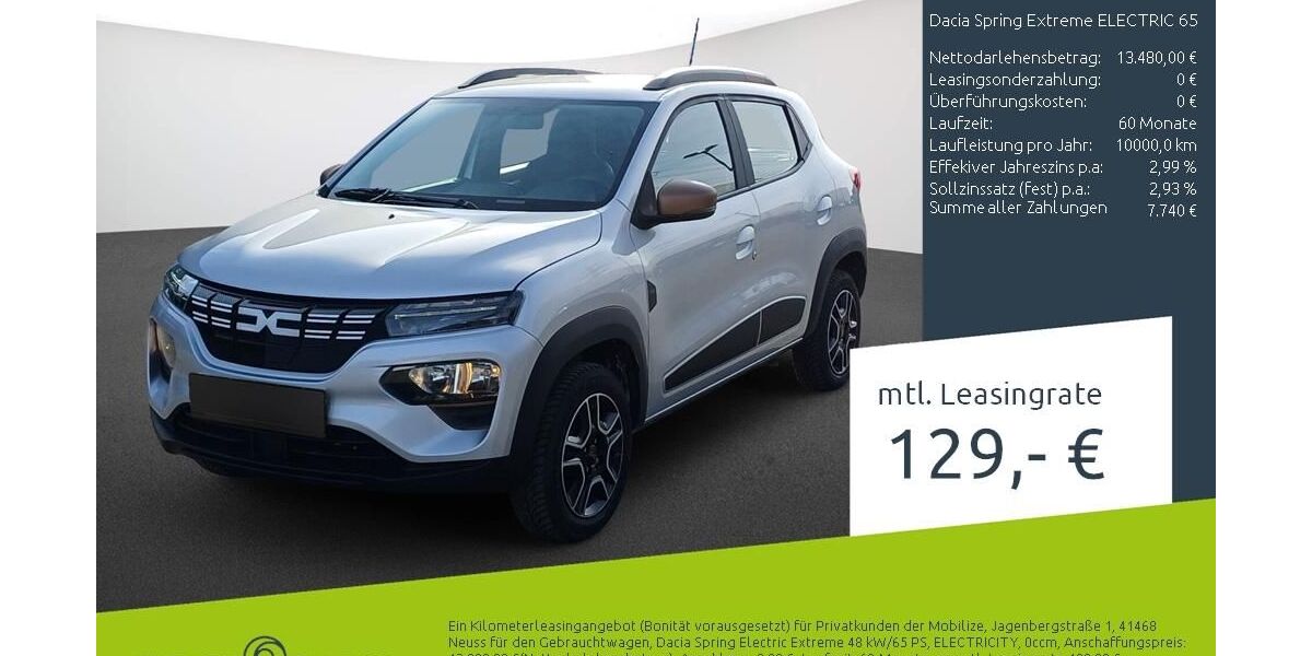 Dacia Spring 14.200 km 12.780 &euro; Borken 46325