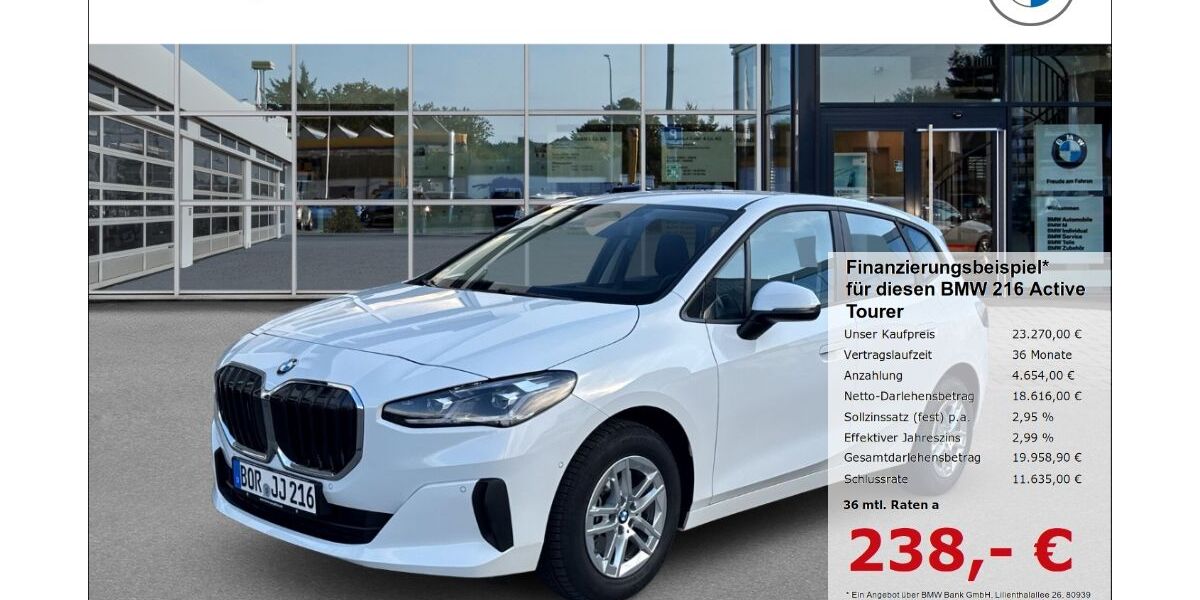 BMW 216 Active Tourer 23.186 km 21.190 &euro; Borken 46325