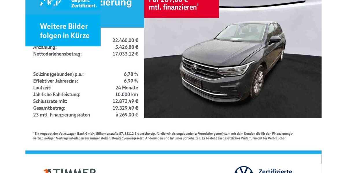 VW Tiguan 124.433 km 22.460 &euro; Borken 46325