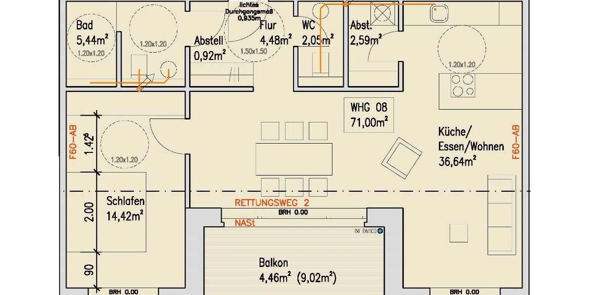 Etagenwohnung Borken - 2 Zimmer, 71 m&sup2;, 923&euro; | Angebot:26255743