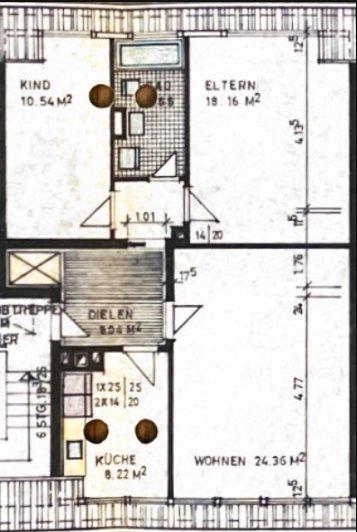Dachgeschoßwohnung Essen Stadtbezirk IV - 3 Zimmer, 73 m&sup2;, 513&euro; | Angebot:26279262