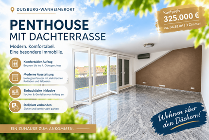 Wohnung Duisburg Duisburg-Mitte - 3 Zimmer, 85 m&sup2;, 300.000&euro; | Angebot:27736391
