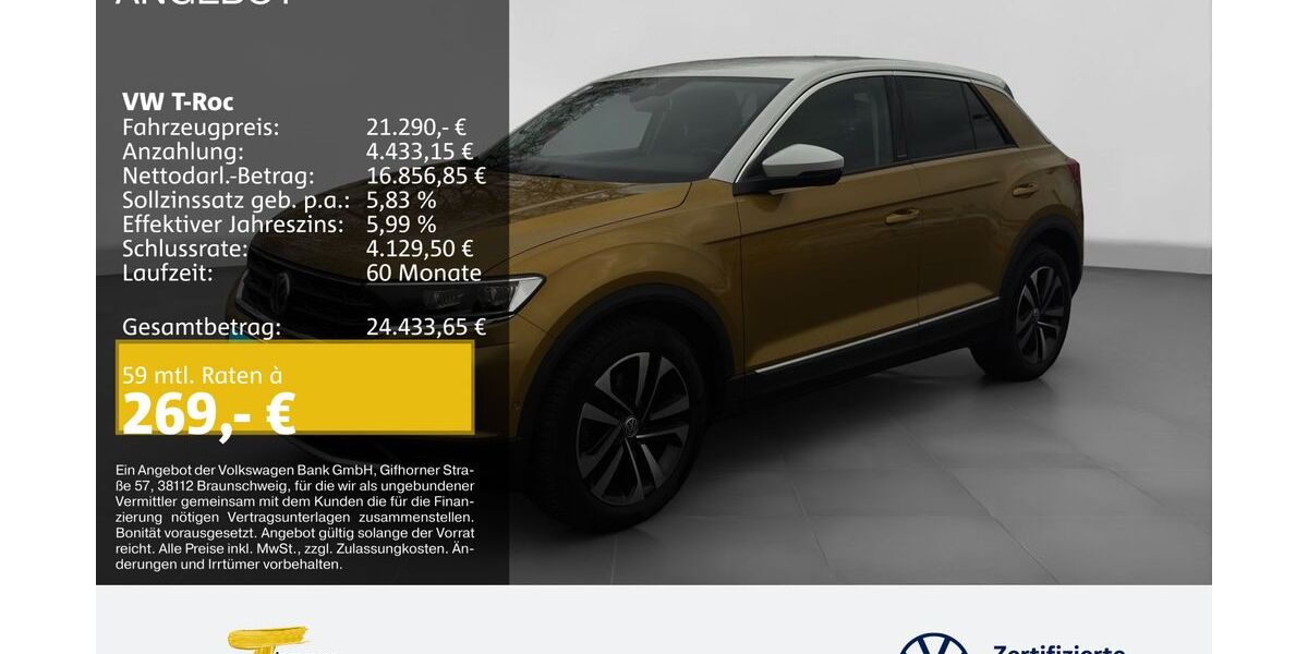VW T-Roc 51.979 km 19.460 &euro; Duisburg 47059