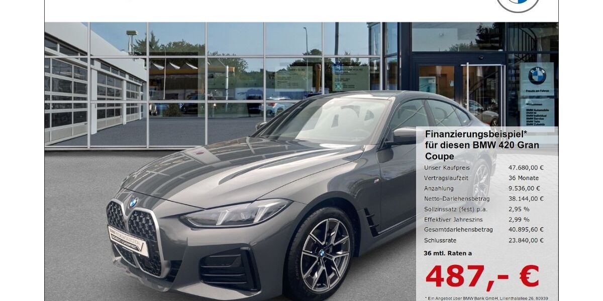 BMW 420 Gran Coupé 9.757 km 47.680 &euro; Borken 46325