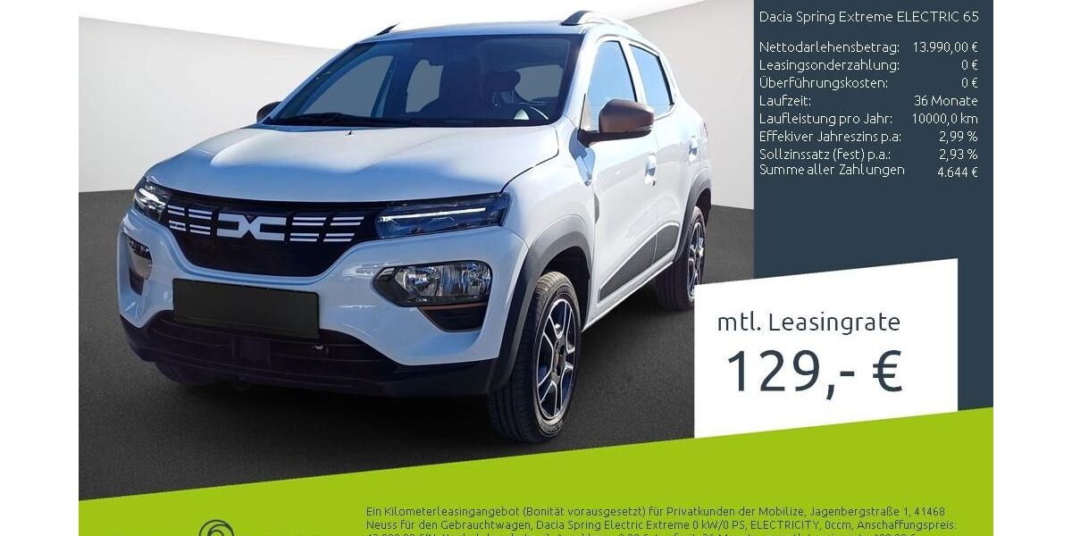 Dacia Spring 7.184 km 13.680 &euro; Borken 46325