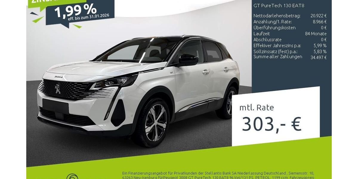 Peugeot 3008 23.378 km 29.530 &euro; Dülmen 48249