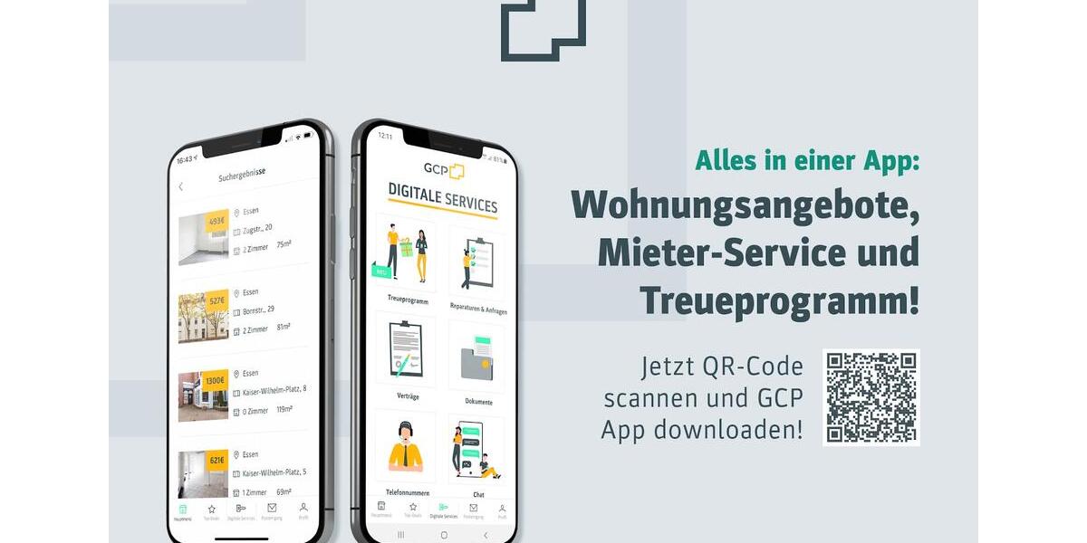 Etagenwohnung Duisburg Hamborn - 2 Zimmer, 62 m&sup2;, 470&euro; | Angebot:26003537