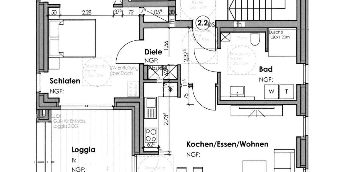 Etagenwohnung Borken - 2 Zimmer, 77 m&sup2;, 926&euro; | Angebot:23848423