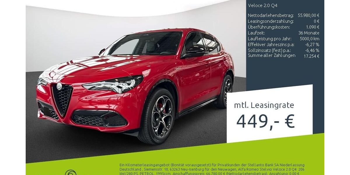 Alfa Romeo Stelvio 6.900 km 53.980 &euro; Borken 46325