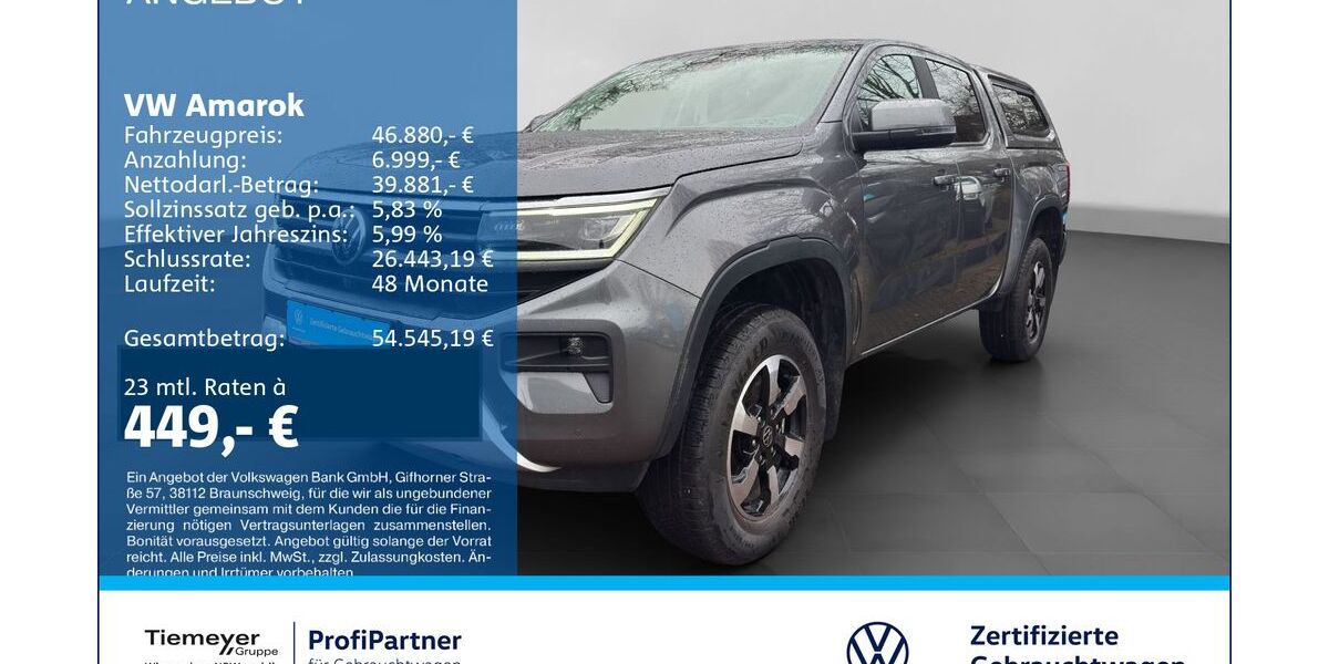 VW Amarok 16.957 km 42.790 &euro; Recklinghausen 45663