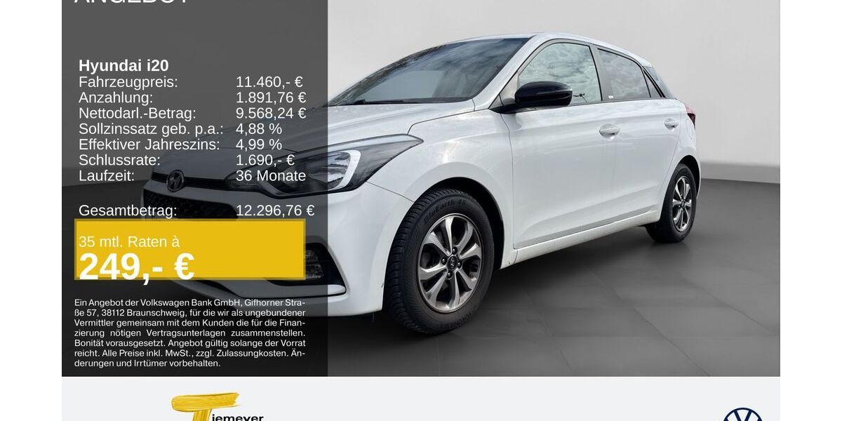 Hyundai i20 65.729 km 11.460 &euro; Duisburg 47059