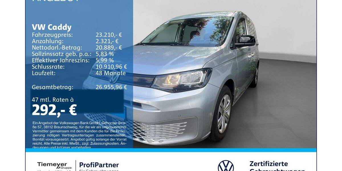 VW Caddy 55.354 km 21.740 &euro; Recklinghausen 45663