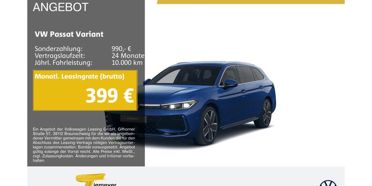 VW Passat Variant 5.539 km 43.970 &euro; Bochum 44892