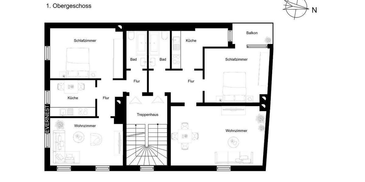 Mehrfamilienhaus, Wohnhaus Duisburg Duissern - 1 Zimmer, 432 m&sup2;, 599.000&euro; | Angebot:25689556