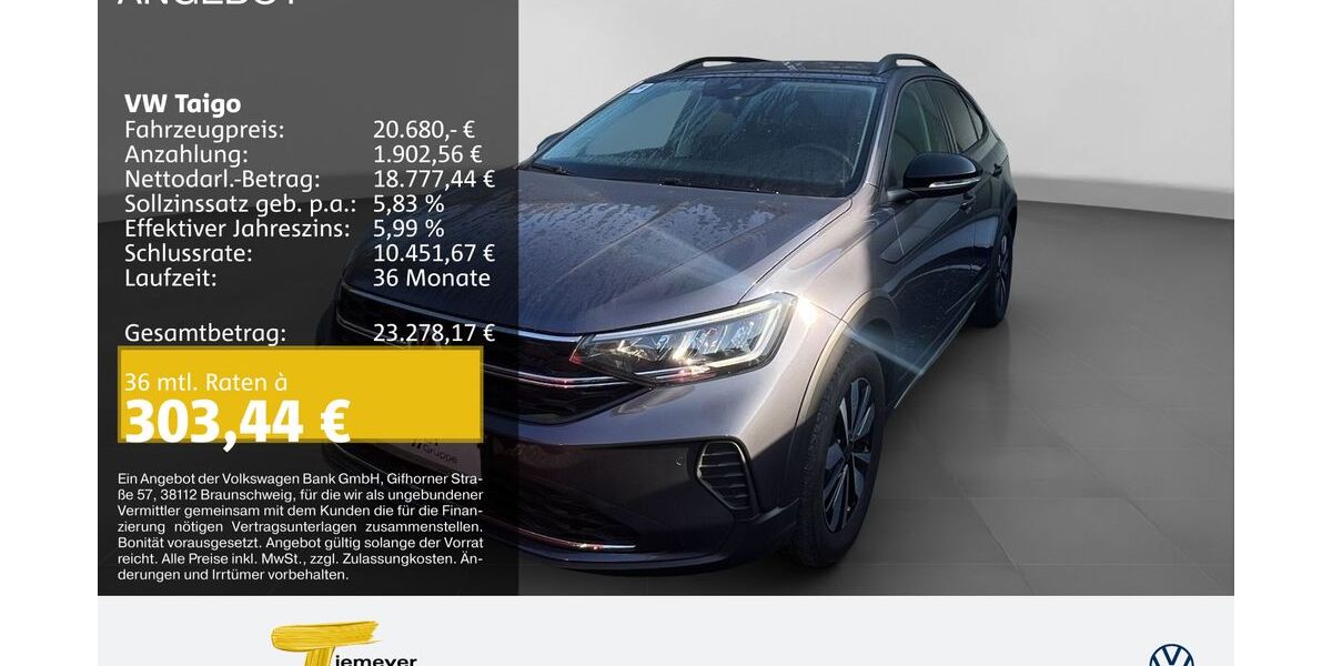 VW Taigo 7.867 km 19.980 &euro; Recklinghausen 45663