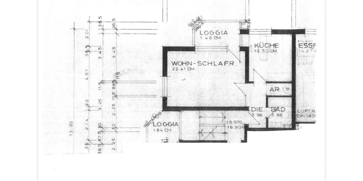 Etagenwohnung Voerde (Niederrhein) - 1.5 Zimmer, 44 m&sup2;, 425&euro; | Angebot:26049789