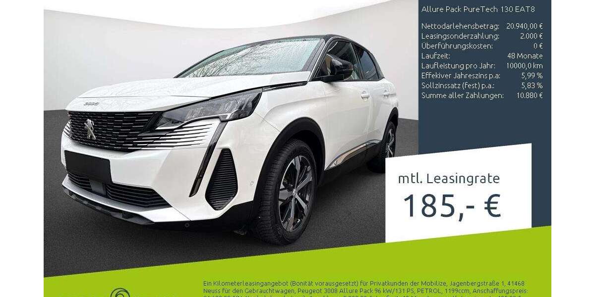 Peugeot 3008 21.620 km 19.987 &euro; Borken 46325