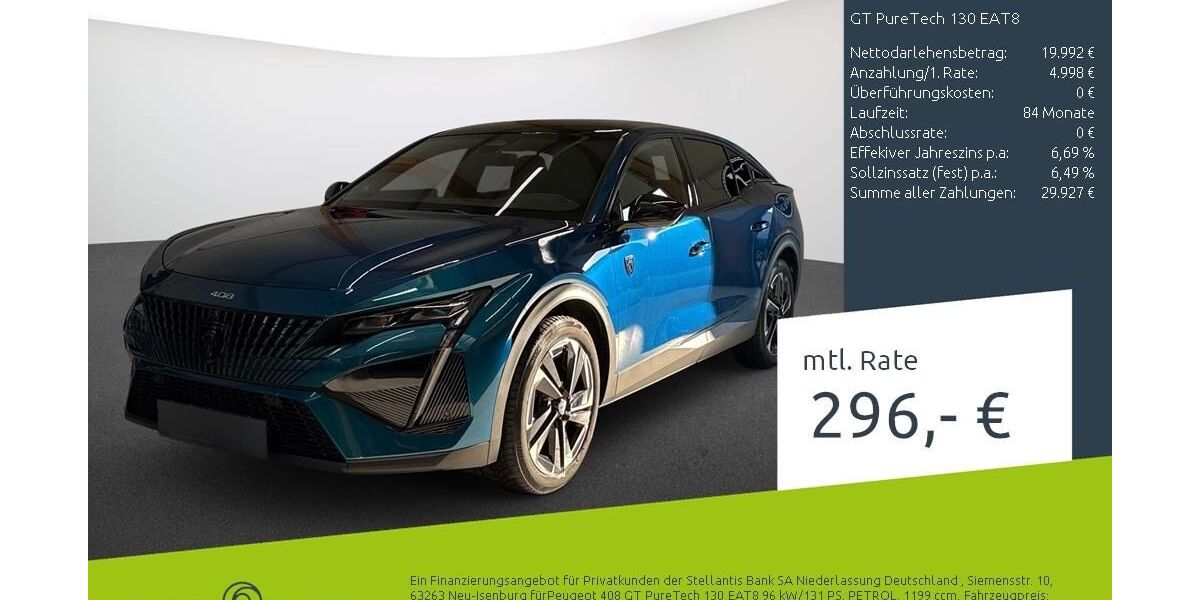 Peugeot 408 29.446 km 25.489 &euro; Dülmen 48249