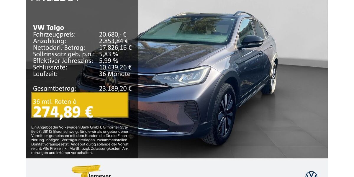 VW Taigo 7.812 km 19.980 &euro; Recklinghausen 45663