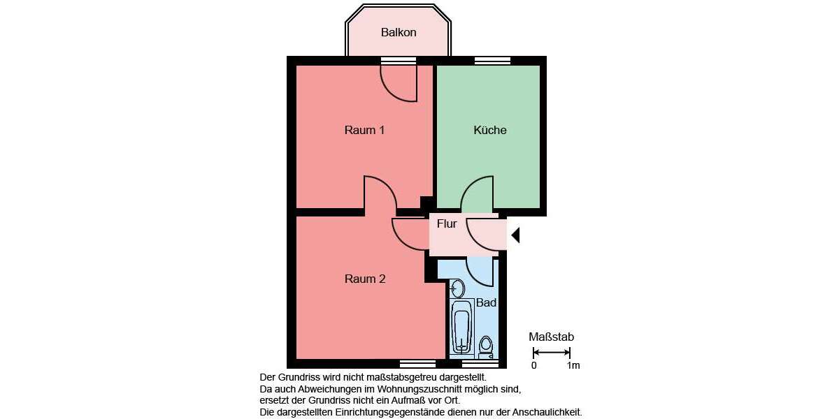 Etagenwohnung Castrop-Rauxel Rauxel - 2 Zimmer, 52 m&sup2;, 459&euro; | Angebot:25768562