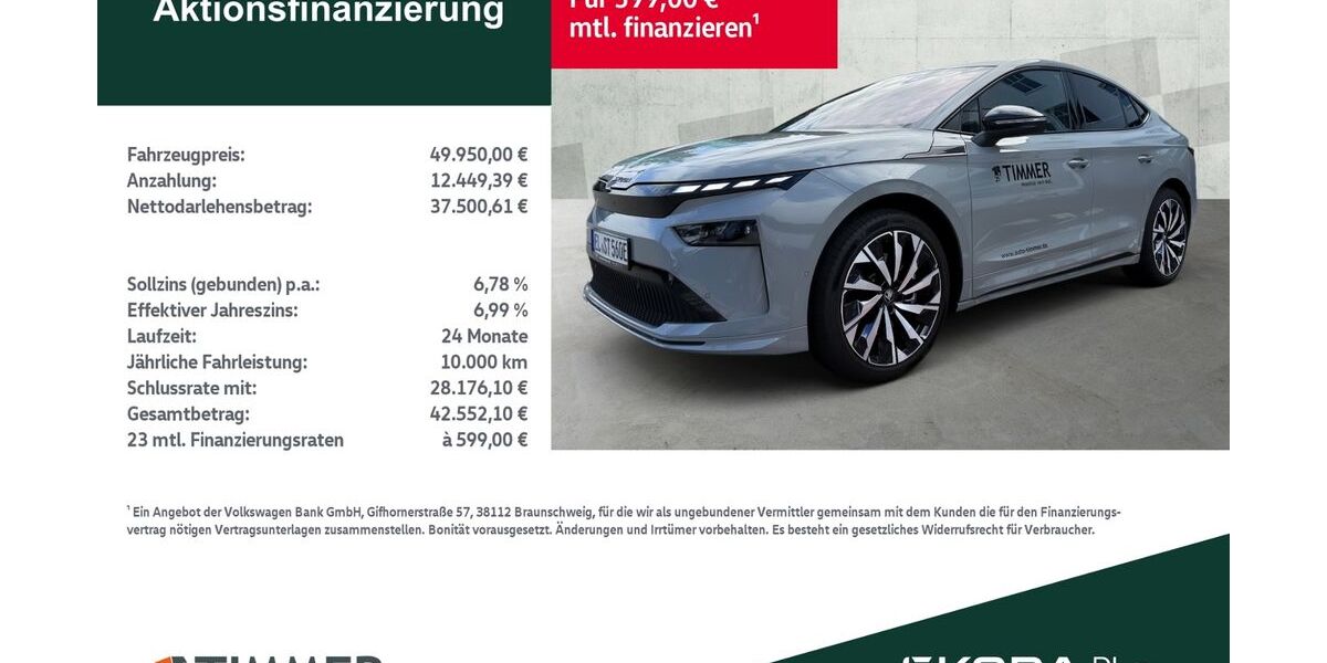 Skoda Enyaq 22.999 km 49.220 &euro; Borken 46325