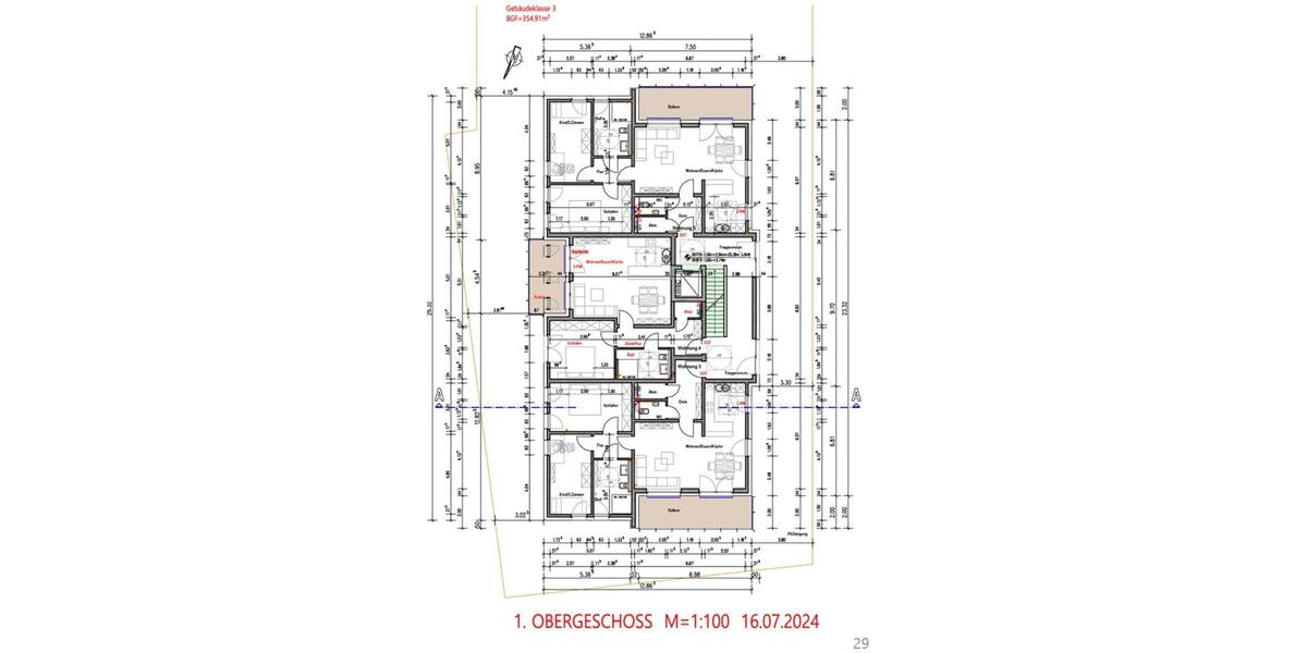 Etagenwohnung Duisburg Baerl - 3 Zimmer, 90 m&sup2;, 1.350&euro; | Angebot:25884392