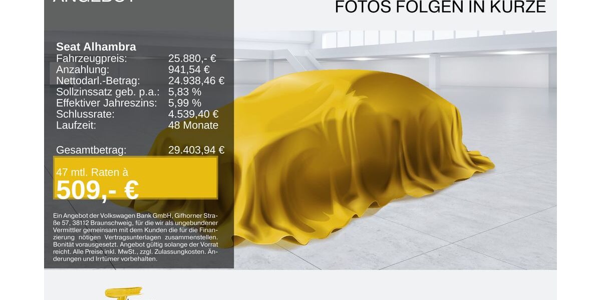Seat Alhambra 55.488 km 25.470 &euro; Oberhausen 46047