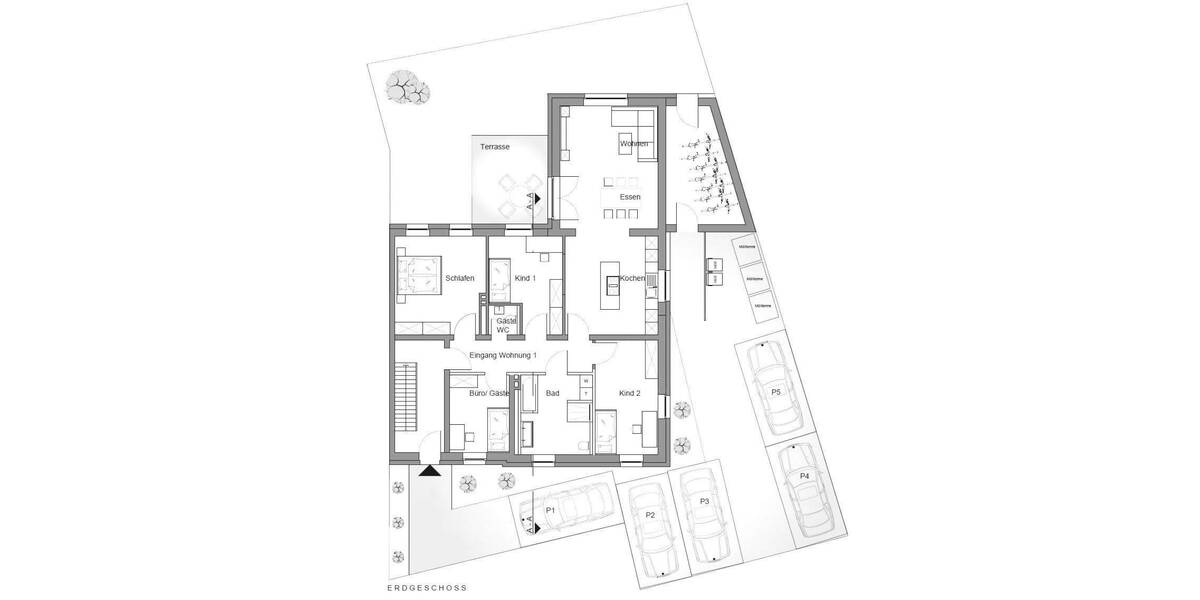 Etagenwohnung Borken Weseke - 5 Zimmer, 135 m&sup2;, 389.000&euro; | Angebot:25690467