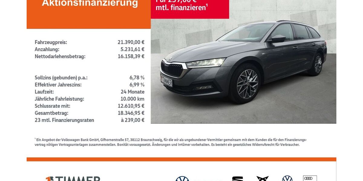 Skoda Octavia 95.900 km 20.880 &euro; Borken 46325