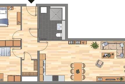 Wohnung Essen Südviertel - 3 Zimmer, 85 m&sup2;, 1.059&euro; | Angebot:26297033