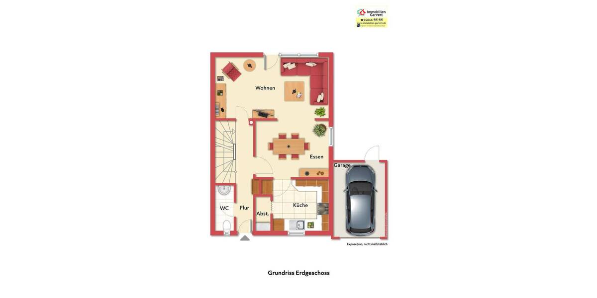 Reihenendhaus Borken - 5 Zimmer, 103 m&sup2;, 295.000&euro; | Angebot:26310251
