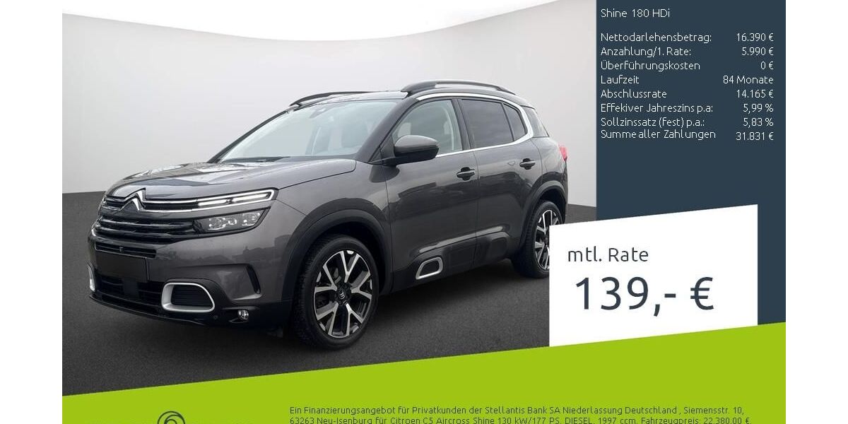 Citroen C5 Aircross 82.489 km 20.640 &euro; Borken 46325