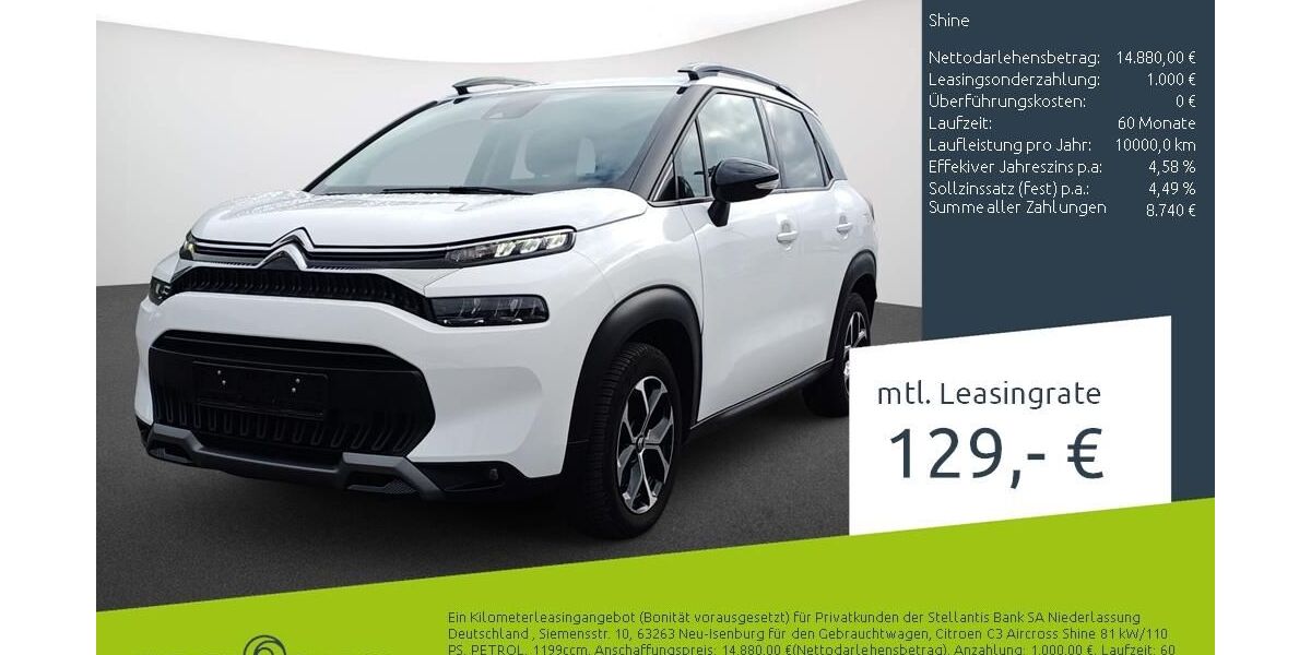Citroen C3 Aircross 19.051 km 14.038 &euro; Borken 46325