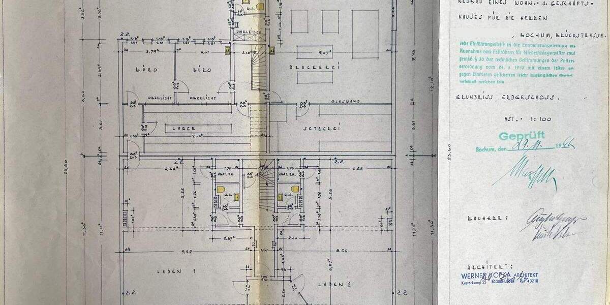 Gewerbeobjekt Bochum Innenstadt - 2.100&euro; | Angebot:25665723