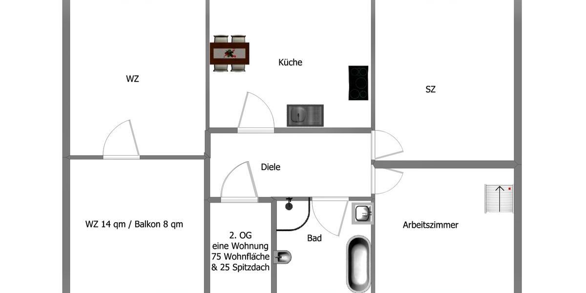 Einfamilienhaus Gelsenkirchen Erle - 17 Zimmer, 290 m&sup2;, 390.000&euro; | Angebot:27014137