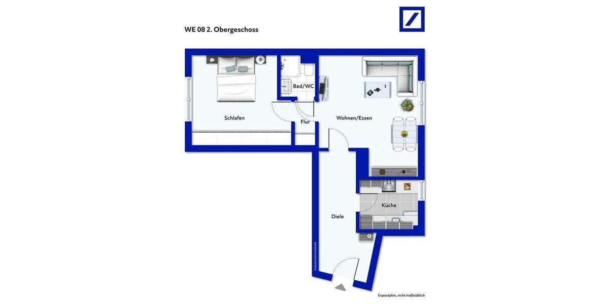 Etagenwohnung Essen Altenessen-Nord - 2 Zimmer, 55 m&sup2;, 99.000&euro; | Angebot:25686846
